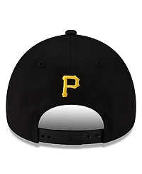 New Era x Hyperfly Men's Black Pittsburgh Pirates A-Frame 9FORTY Adjustable Hat