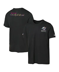 Nike Big Boys and Girls Black Miami Dolphins 2025 Nfl Crucial Catch Tri-Blend Dri-fit T-Shirt