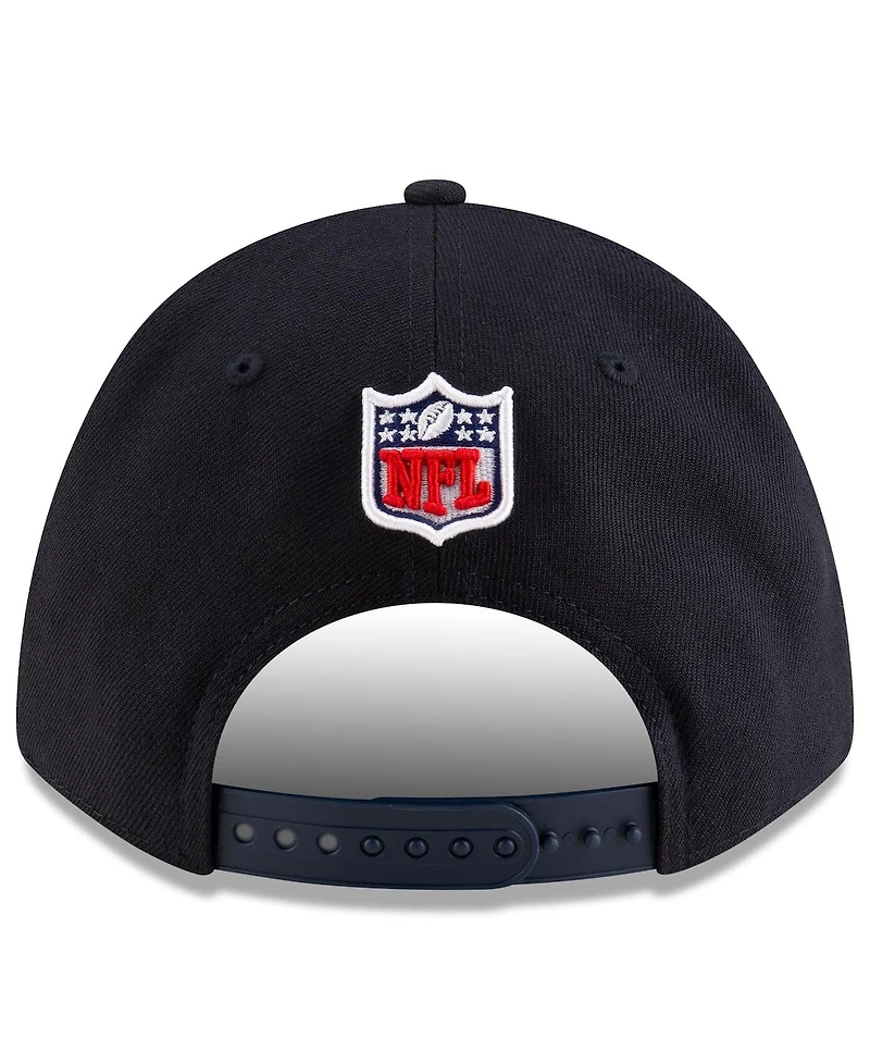 New Era Men's Pitch Blue Miami Dolphins 2025 Rivalries Collection Sideline A-Frame 9FORTY Adjustable Hat