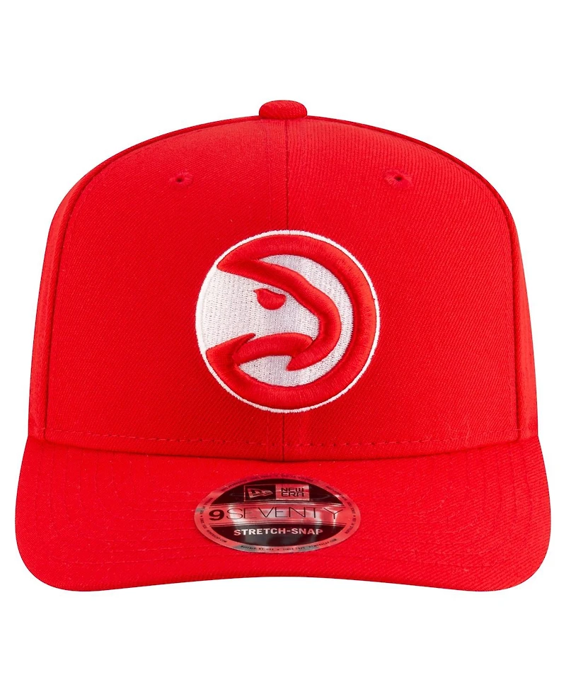 New Era Men's Red Atlanta Hawks 9SEVENTY Stock Adjustable Hat