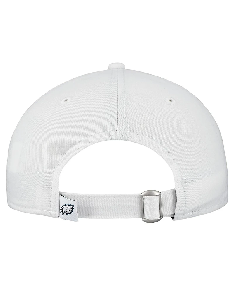 New Era Women's White Philadelphia Eagles Team Fan 9TWENTY Adjustable Hat