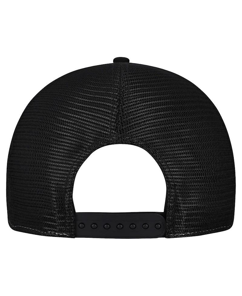 New Era Men's Cream/Black Atlanta Falcons Cutout A-Frame 9FIFTY Snapback Hat