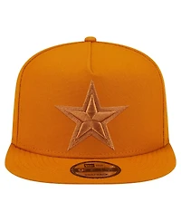 New Era Men's Brown Dallas Cowboys Color Pack A-Frame 9FIFTY Snapback Hat