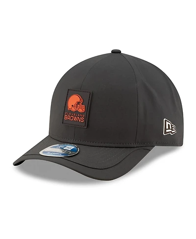 New Era Men's Charcoal Cleveland Browns 2025 Sideline Cold Weather 9FORTY M-Crown Adjustable Hat