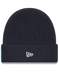 New Era Men's Charcoal Carolina Panthers 2025 Sideline Cold Weather Cuffed Knit Hat