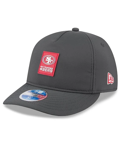 New Era Men's Charcoal San Francisco 49ers 2025 Sideline Cold Weather Retro Crown 59FIFTY Fitted Hat