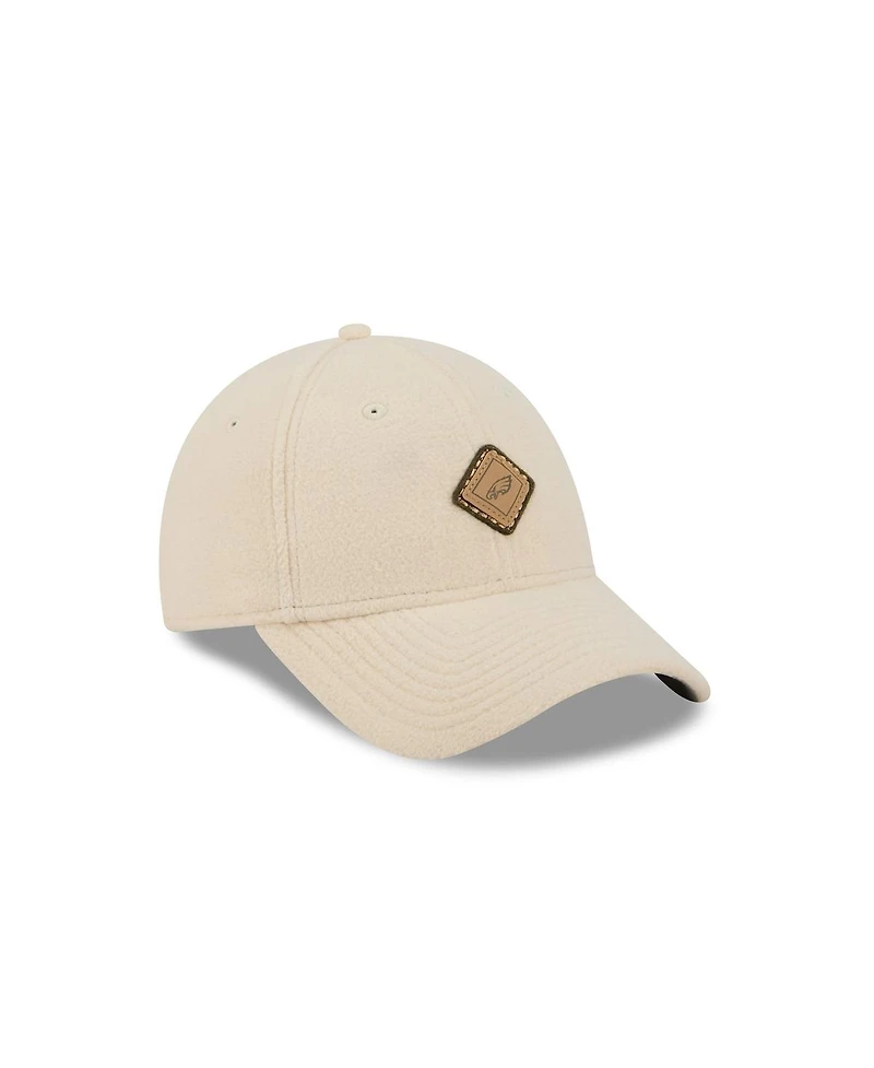 New Era Women's Cream Philadelphia Eagles Comfy 9FORTY Adjustable Hat