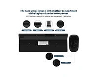 Wireless Keyboard and Mouse Combo - Scissor Ultra-Thin Silent Ergonomic Keyboard with Numeric Keys - 2.4G Receiver for Pc, Laptop