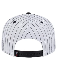 New Era Men's White Portland Trail Blazers Deceptor Pinstripe 9FIFTY Snapback Hat