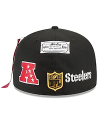 New Era x Alpha Men's Industries Black Pittsburgh Steelers 59FIFTY Fitted Hat