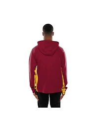 New Era Men's Burgundy Washington Commanders Combine Authentic Raglan Scuba Full-Zip Hoodie