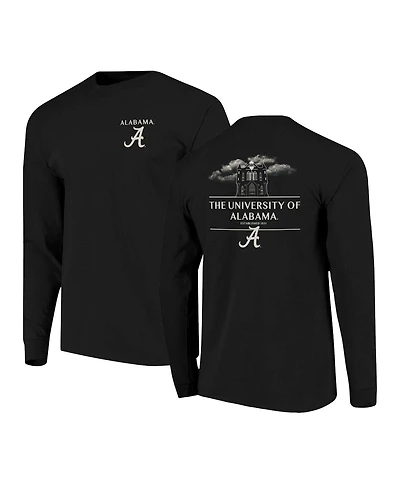 Image One Men's Black Alabama Crimson Tide Comfort Colors Campus Nights Long Sleeve T-Shirt