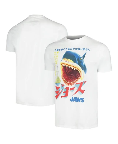 Ripple Junction Men's White Jaws Kanji Poster T-Shirt