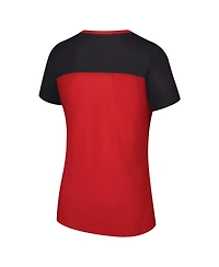 G-iii 4Her by Carl Banks Women's Black Bubba Wallace Cheer Color Blocked T-Shirt