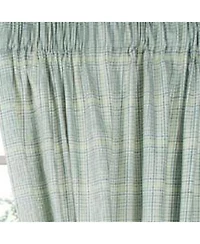 Ellis Curtain Harrington 2-Panels Cool Adjustable Window Tailored Panel Pair With Ties - 90x84" Lagoon