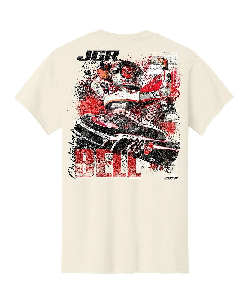 Joe Gibbs Racing Team Collection Men's Natural Christopher Bell Rheem Car T-Shirt