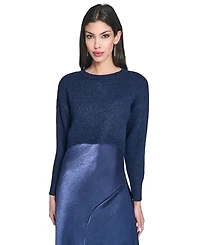 Vince Camuto Women's Crewneck Slip Dress with Sweater