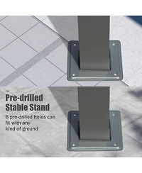 Boyel Living 11 X 20 Ft Outdoor Living Outdoor Retractable Pergola with Weather-Resistant Canopy Aluminum Garden Pergola Patio Grill Gazebo,Dark Gray