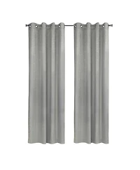 Habitat Bristol Room Darkening Uv Protecion Grommet Curtain Panel for Windows 52" x Grey