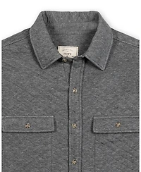 Hope & Henry Men's Long Sleeve Quilted Shirt Jacket