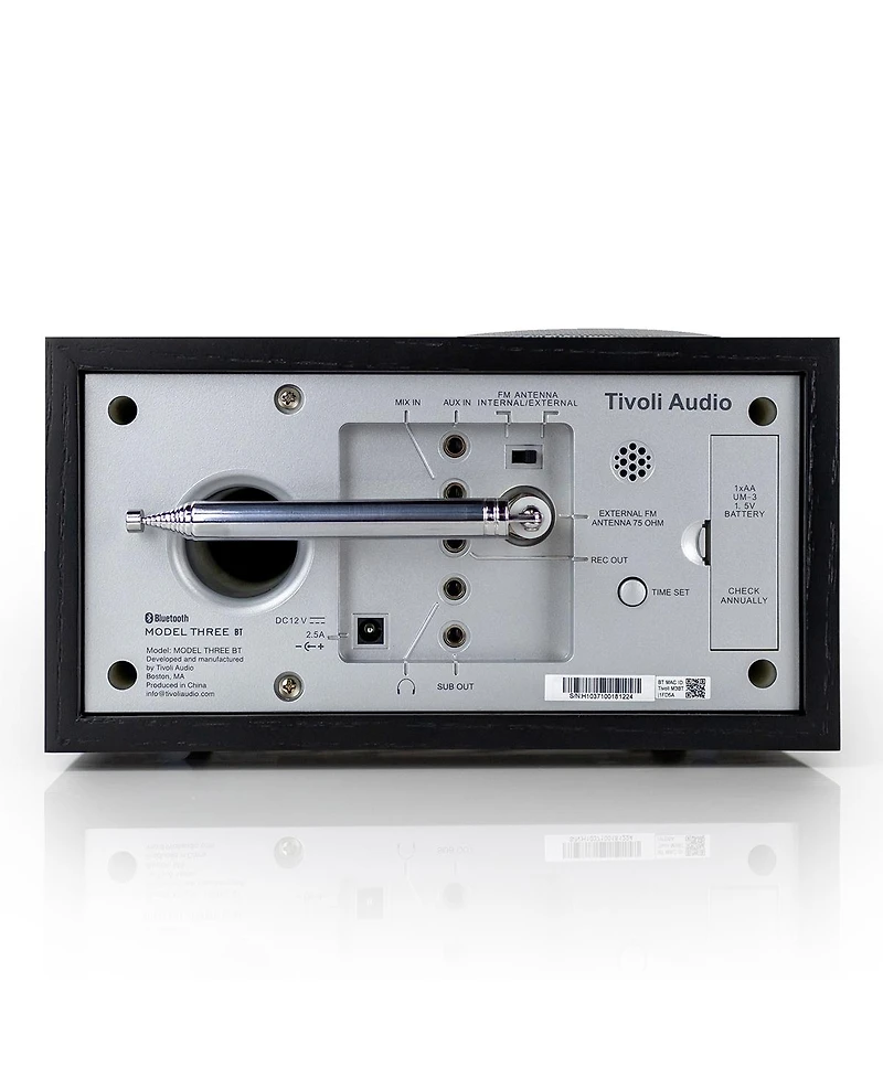 Tivoli Audio Model Three Bt Usb-c/A Clock Radio - Black