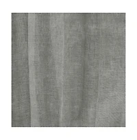 Habitat Paloma Sheer Dual Header Stylish and Functional Curtain Panel 52" x 108" Grey