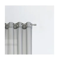 Habitat Luna Light Filtering Grommet Lightweight Solid Dolly Fabric Curtain Panel for Livingroom 52" x 95" Grey