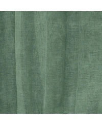 Habitat 100% Polyester Paloma Sheer Broomstick Crushed Solid Dual Header Curtain Panel 52" x 108" Sage
