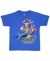 Justice League Boys 2 Piece Graphic Print T-Shirt Set