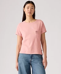 Levi's Women's Margot Cotton Embroidered-Trim T-Shirt