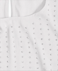 I.n.c. International Concepts Women's Embellished Short-Sleeve Top, Macy's Exclusive