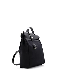Pre-Owned Hermes Herbag A Dos Zip Backpack Toile and Leather