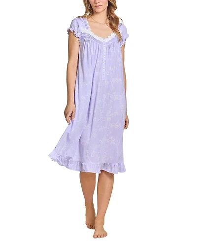 Eileen West Women's Sweetheart Neck Printed Nightgown