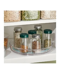 iDesign 9-Inch Round Lazy Susan Organizer - Set of 2 - Clear