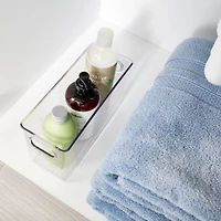 iDesign Set of 4 Pantry Storage Bins with Handles - Clear