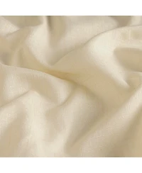 Rustic Weave Linen Curtains (2 Panels) Sheer Window Panel Set, Rod Pocket Curtains