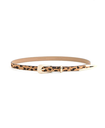 Ettika Cheetah Liquid Metal Western Belt