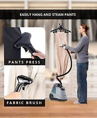 True & Tidy Heavy Duty Intelligent Auto Shut-Off 66" Garment Steamer