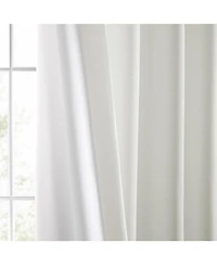 Half Price Drapes Magnolia Off White Italian Faux Linen Room Darkening Curtain