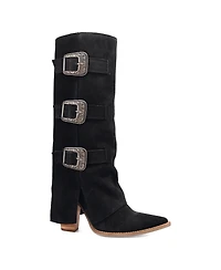 Dingo Women's Buckle Bunny Suede Leather Boot