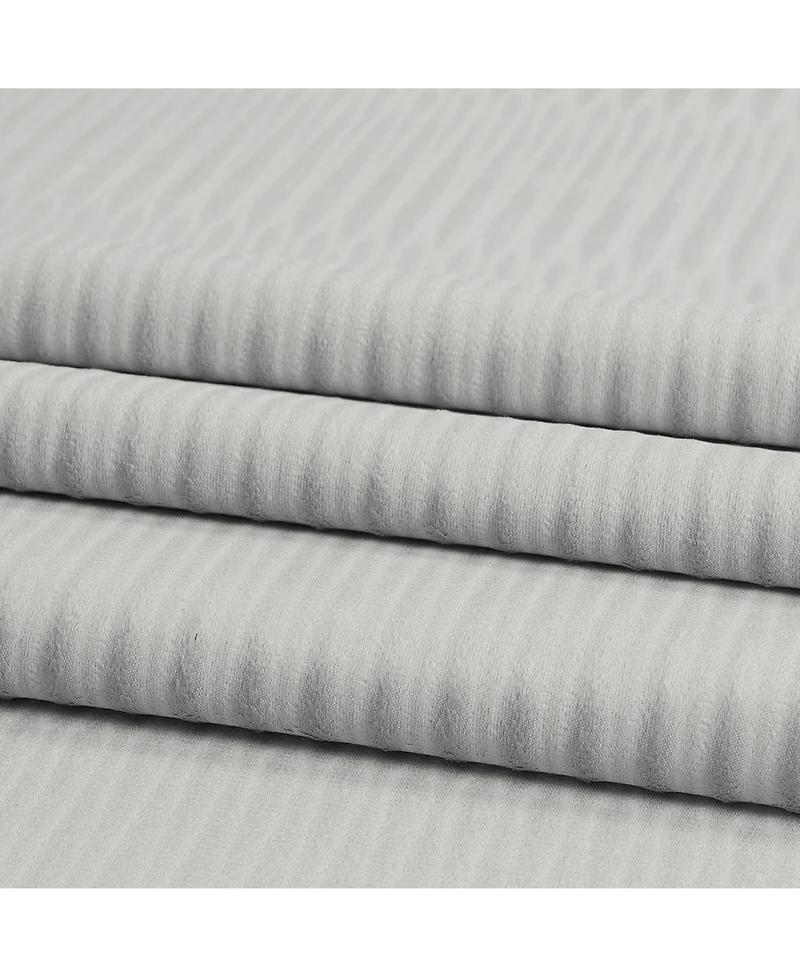 Half Price Drapes Silver Abstract Lounge Embossed Velvet Room Darkening Curtain