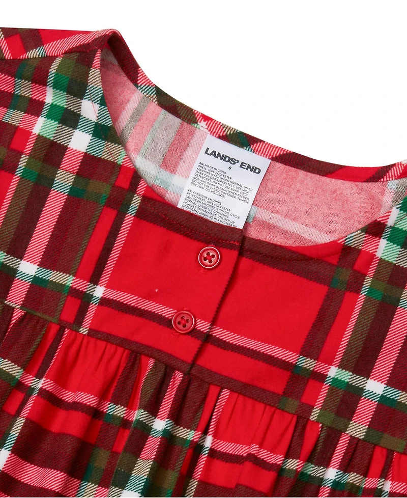 Lands' End Big Girls Flannel Nightgown