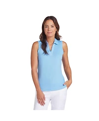 Puma Golf Cloudspun Piped Womens Sleeveless Golf Polo