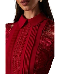 Coast Women's Long Sleeve Midi Shirt Dress