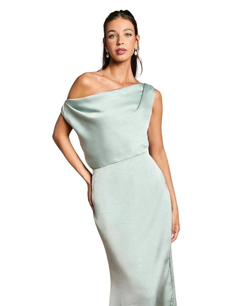 Oasis Women's Satin Bridesmaid Midi Dress