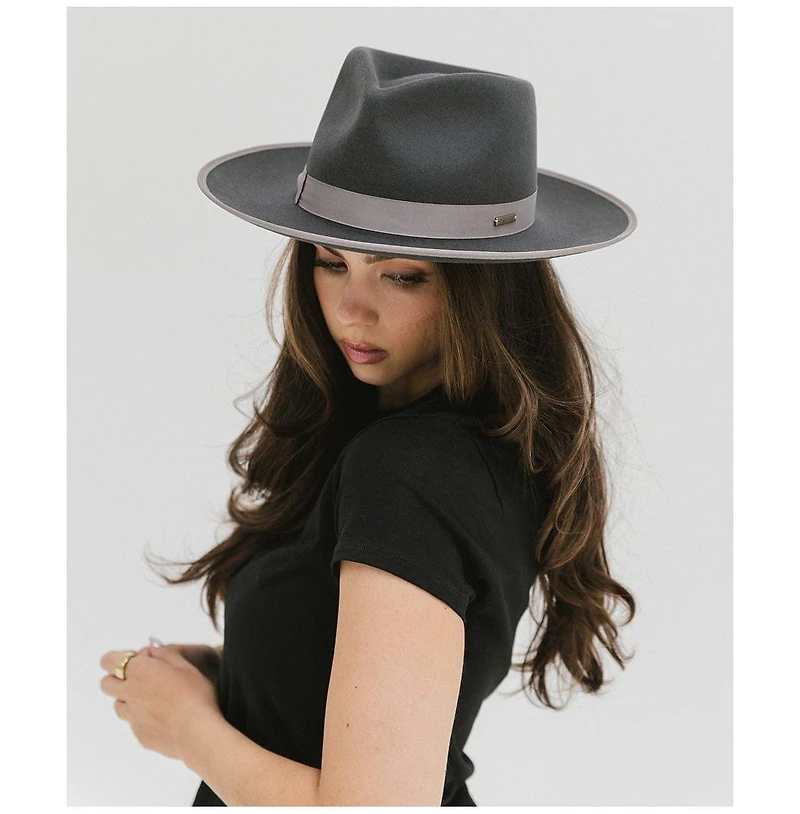 Monroe Rancher Wool Fedora Hat - Timeless Style and Classic Elegance