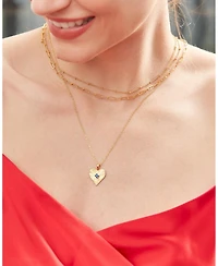Ottoman Hands Golden Heart Pendant Necklace