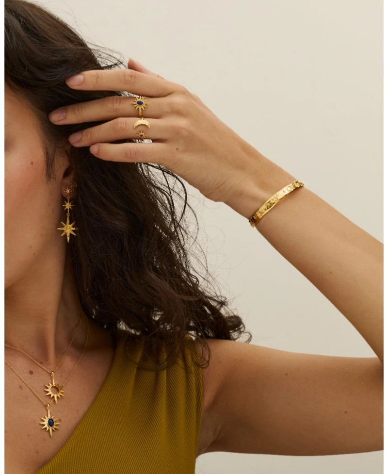 Ottoman Hands Celestial Cuff Bracelet