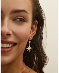 Ottoman Hands Star Drop Earrings