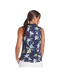 Puma Golf Mattr Lily Floral Womens Sleeveless Golf Polo